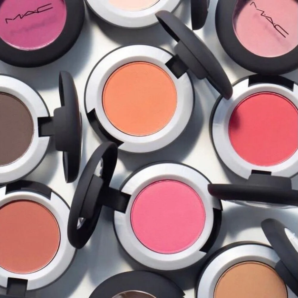 Mac Powder Kiss Eyeshadow A Little Tamed Midtone Blue Pink Brand New In Box